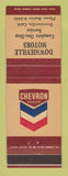 Matchbook Cover - Chevron oil gas Downieville Motors CA