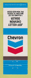 Matchbook Cover - Chevron oil gas Jeff Kelley Milton FL
