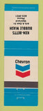 Matchbook Cover - Chevron oil gas Ken Betts Bubble Wash Oakland CA WEAR
