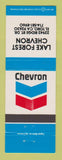 Matchbook Cover - Chevron oil gas Lake Forest El Toro CA