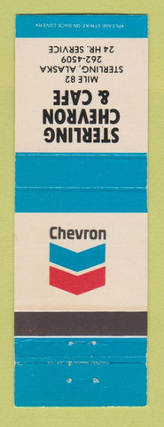 Matchbook Cover - Chevron oil gas Sterling AK Cafe