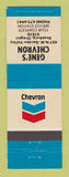Matchbook Cover - Chevron oil gas Gene's Roseburg OR