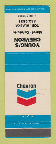 Matchbook Cover - Chevron oil gas Young's Tok AK motel