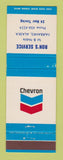 Matchbook Cover - Chevron oil gas Ron's Fairbanks AK
