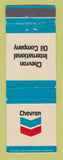 Matchbook Cover - Chevron oil gas International Companye WEAR
