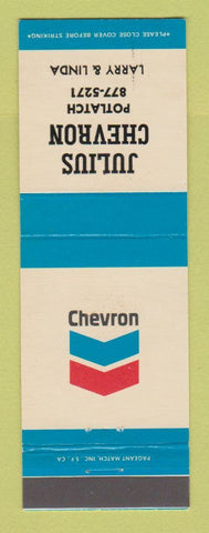Matchbook Cover - Chevron oil gas Julius Potlatch ID