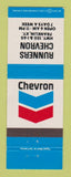 Matchbook Cover - Chevron oil gas Runners Franklin KY