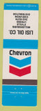 Matchbook Cover - Chevron oil gas Lisi Millersburg Elizabethville Lykens PA