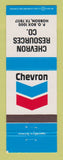 Matchbook Cover - Chevron oil gas Resources Company Hobson TX