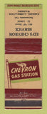 Matchbook Cover - Chevron oil gas Ed's Sacramento CA WEAR LAMINATED