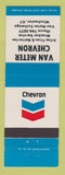 Matchbook Cover - Chevron oil gas Van Meter Winchester KY