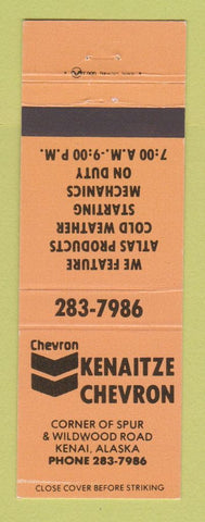 Matchbook Cover - Chevron oil gas Kenaitze Kenai AK