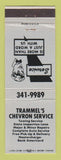 Matchbook Cover - Chevron oil gas Trammel's