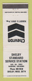 Matchbook Cover - Chevron oil gas Shelby Standard Shelby MS POOR BACK