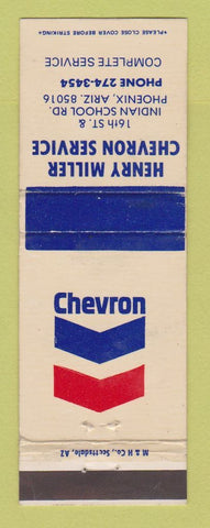 Matchbook Cover - Chevron oil gas Henry Miller Phoenix AZ