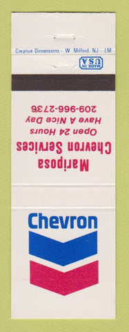 Matchbook Cover - Chevron oil gas Mariposa