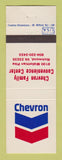 Matchbook Cover - Chevron oil gas Convenience Center Richmond VA #1