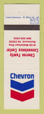 Matchbook Cover - Chevron oil gas Convenience Center Richmond VA #2