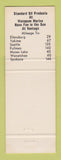 Matchbook Cover - Chevron oil gas Hermans Vantage WA Atlas Tires