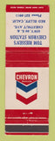 Matchbook Cover - Chevron oil gas Tom Riessen's Red Bluff CA