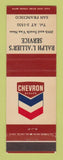 Matchbook Cover - Chevron oil gas Ralph L'Allier's San Francisco CA