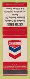 Matchbook Cover - Chevron oil gas Keith Berg Silverton OR WEAR