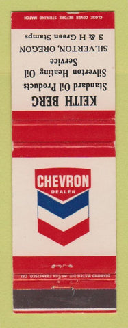 Matchbook Cover - Chevron oil gas Keith Berg Silverton OR WEAR