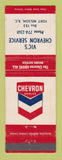 Matchbook Cover - Chevron oil gas Vic's Fort Nelson BC WEAR