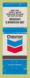 Matchbook Cover - Chevron oil gas Jim Hickman's Seattle WA WORN #1