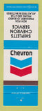 Matchbook Cover - Chevron oil gas Shipletts Pinehurst ID Atlas Tires