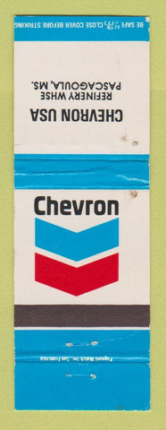 Matchbook Cover - Chevron oil gas Refinery Pascagoula MS WEAR