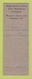 Matchbook Cover - Chevron oil gas BA Andy Anderson Longview WA low phone #
