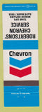 Matchbook Cover - Chevron oil gas Robertsons'