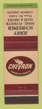 Matchbook Cover - Chevron oil gas Jerry Schreiner Dodge Plymouth Condon OR