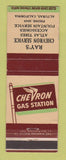 Matchbook Cover - Chevron oil gas Ray's Alturas CA WEAR