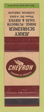 Matchbook Cover - Chevron oil gas Jerry Schreiner Dodge Plymouth Condon OR
