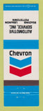 Matchbook Cover - Chevron oil gas Reading Lebanon Pottstown PA