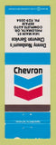 Matchbook Cover - Chevron oil gas Denny Nusbaum's Philomath OR