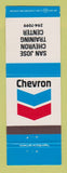 Matchbook Cover - Chevron oil gas San Jose CA Training Center