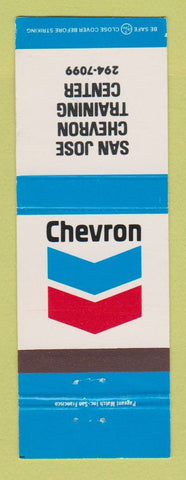 Matchbook Cover - Chevron oil gas San Jose CA Training Center