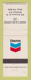 Matchbook Cover - Chevron oil gas Bernie's SA Hali Kamloops BC WEAR