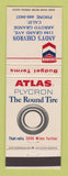 Matchbook Cover - Chevron oil gas Andy's Arroyo Grande CA Atlas Tires