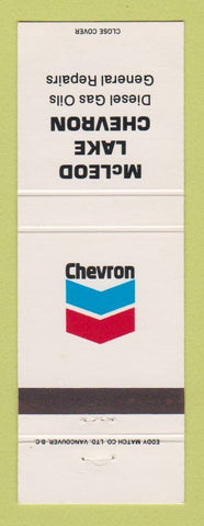 Matchbook Cover - Chevron oil gas McLeod Lake BC