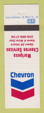 Matchbook Cover - Chevron oil gas Mariposa