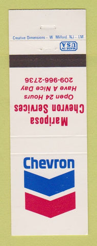 Matchbook Cover - Chevron oil gas Mariposa