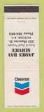 Matchbook Cover - Chevron oil gas James Bay Victoria BC