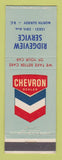 Matchbook Cover - Chevron oil gas Ridgeview North Surrey BC
