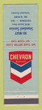 Matchbook Cover - Chevron oil gas Hi Way Service Victoria BC
