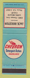 Matchbook Cover - Chevron oil gas Jack Houston Long Beach CA WEAR
