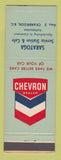 Matchbook Cover - Chevron oil gas Saratoga Service Cranbrook BC